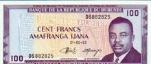 Burundský frank 100