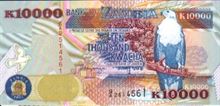 Zambijská kwača 10000