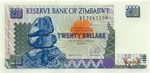 Zimbabwský dolar 20