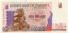 Zimbabwský dolar 5
