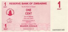 Zimbabwský dolar 1