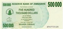 Zimbabwský dolar 500000