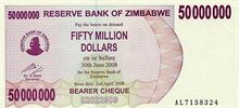 Zimbabwský dolar 50000000