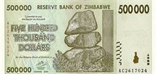 Zimbabwský dolar 500000
