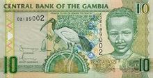 Gambijské dalasi 10
