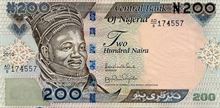 Nigerijská naira 200
