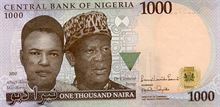 Nigerijská naira 1000
