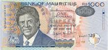 Mauricijská rupie 1000