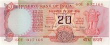 Indická rupie 20