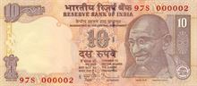 Indická rupie 10