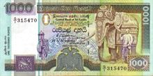 Srílanská rupie 1000