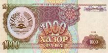 Tádžický Somoni 1000