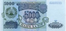 Tádžický Somoni 5000