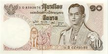 Thajský baht 10