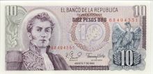Kolumbijské peso 10