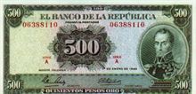 Kolumbijské peso 500