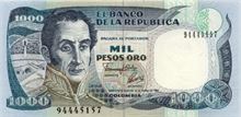 Kolumbijské peso 1000