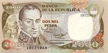 Kolumbijské peso 2000
