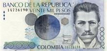 Kolumbijské peso 20000