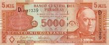 Paraguajské guarani 5000