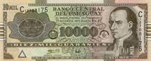 Paraguajské guarani 10000
