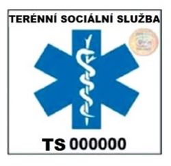 Terénní sociální služba piktogram značka