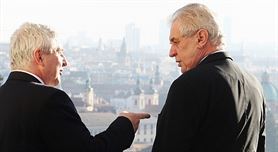 Jiří Rusnok a Miloš Zeman