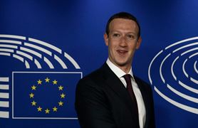 Mark Zuckerberg na půdě Evropského parlamentu
