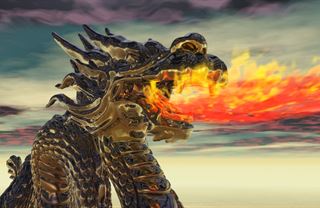 Čínský drak plive oheň a ruší internet