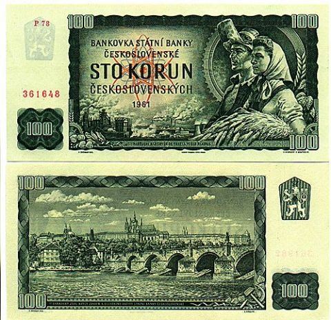 Stokoruna československá Hradčany 100 Kčs ČSSR