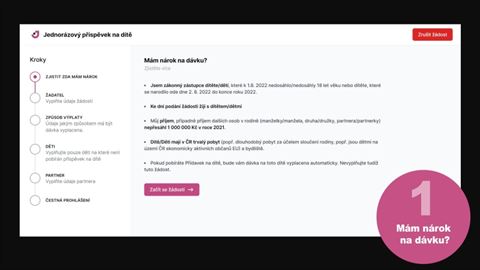 Mám nárok na jednorázový příspěvek na dítě