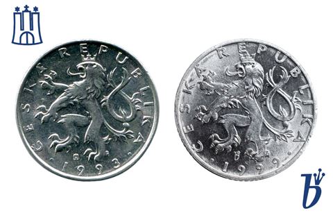 Padesátihaléř z hamburské a jablonecké mincovny