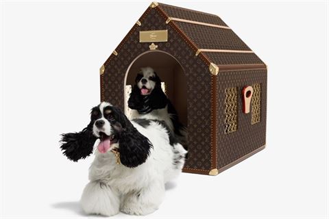 Psí bouda značky Louis Vuitton