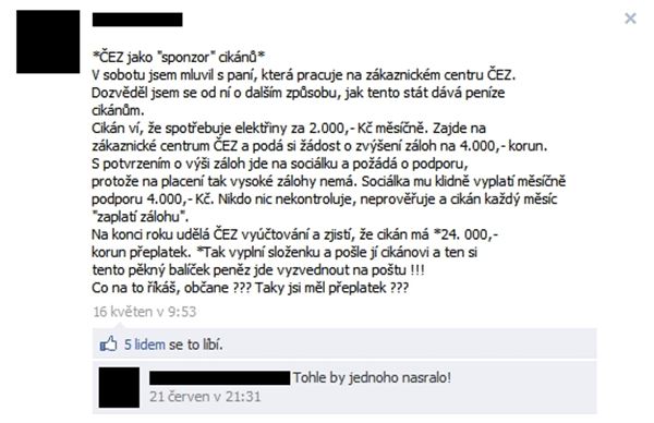 Cikáni jdou na Facebook