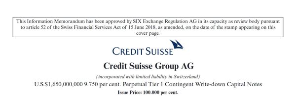 Dluhopisy Credit Suisse