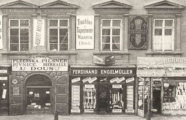 Prodejna Ferdinanda Engelmüllera na Václavském náměstí