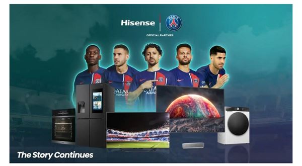 Hisense opět sponzoruje prestižní fotbalový klub Paris Saint-Germain