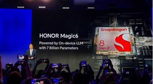  Model HONOR Magic6 bude vybaven LLM v zařízení na mobilní platformě Snapdragon 8 Gen 3