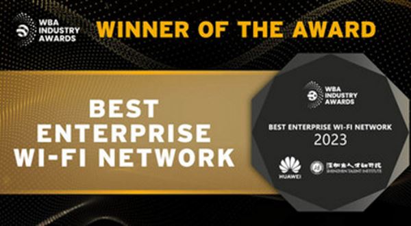 Vysoce kvalitní síťové řešení AirEngine Wi-Fi 7 společnosti Huawei získalo na slavnostním předávání cen WBA ocenění "Nejlepší podniková síť Wi-Fi 2023"
