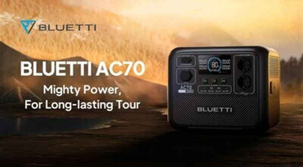 Společnost BLUETTI uvádí na evropský trh přenosnou napájecí stanici AC70