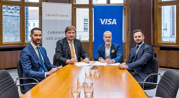 Trinity Bank navázala exkluzivní partnerství s Visa. Platební karty plánuje spustit v tomto roce
