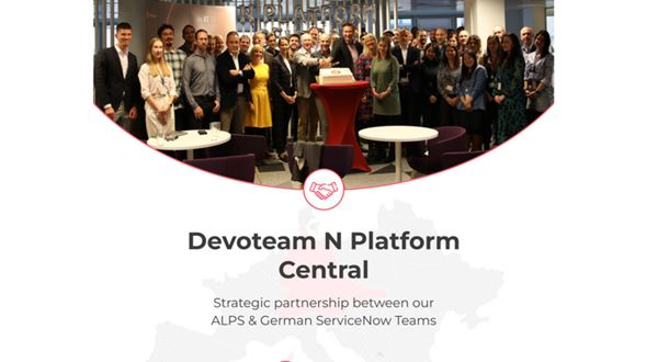 Devoteam oznámil strategické propojení svých poboček v Německu a regionu ALPS v rámci své ServiceNow expertizy s cílem vytvořit Devoteam N Platform Central - specializované centrum ServiceNow odborníků