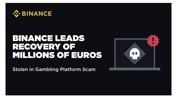 Binance pomohla nizozemským úřadům získat zpět miliony eur ukradených při podvodu na hazardní platformě