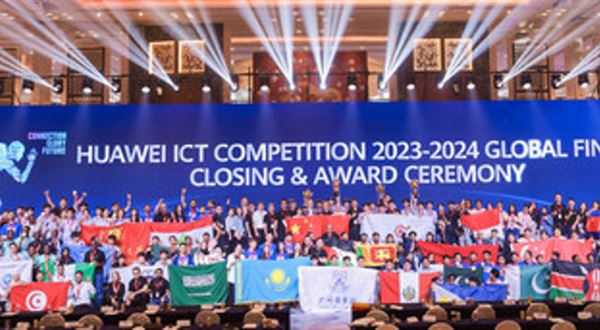 Vyhlášení vítězů celosvětového finále soutěže Huawei ICT Competition 2023–2024