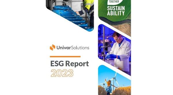 Společnost Univar Solutions zveřejňuje zprávu o životním prostředí, sociální oblasti a správě (ESG) za rok 2023