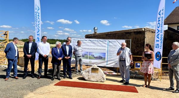 Stavba zvýšení akumulace vodojemu Horní Přím byla slavnostně zahájena