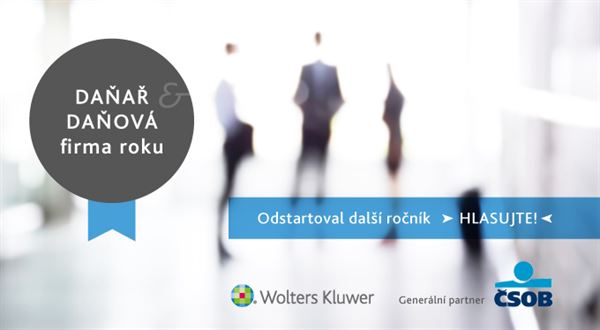 Hlasujte v probíhajícím šestém ročniku soutěže ČSOB Daňař & daňová firma roku