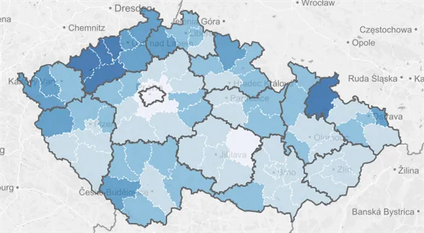Nová mapa ukazuje, jak Češi bankrotují. Varuje i před šmejdy