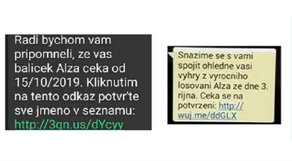 Pozor na podvodnou SMS, tváří se jako výhra od Alza.cz
