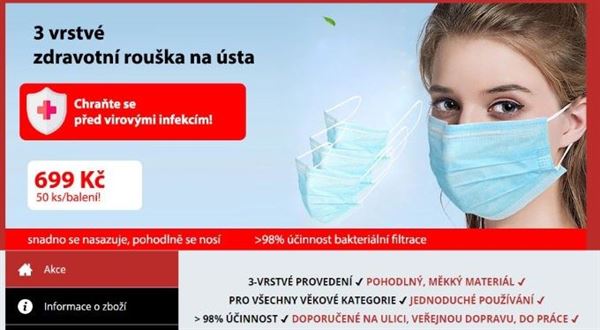 Pozor na falešné e-shopy, zneužívají strach z koronaviru